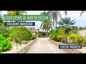 🏖️ Beachfront house for sale in Yucatán | Chelem