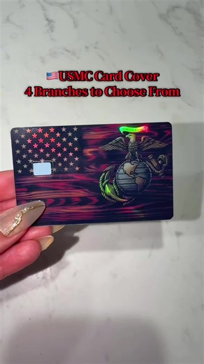 Credit card cover 💳🇺🇸 #usmc #cardcover #creditcardsticker #navy #military