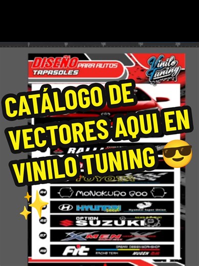 Catálogo de Vectores para Vinilo Tuning