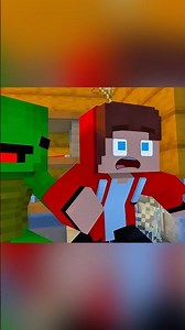 Will JJ and Mikey Escape the Ice Monster? 🔥 Minecraft short