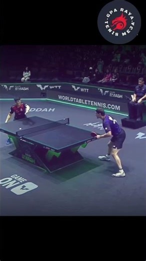 Timo boll 🔥 serve deception to make a hard smash