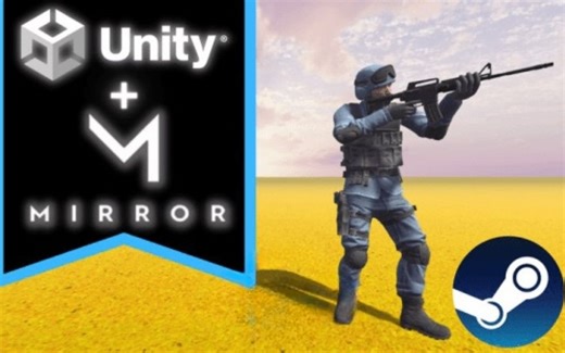 【Unity】Tibe《Unity 多人FPS游戏：Steam & Mirror》(中英双字)