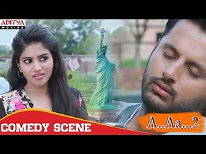 Nithiin & Megha Akash Hilarious Comedy Scene | A AA 2 (Chal Mohan Ranga) Hindi Dubbed Movie.