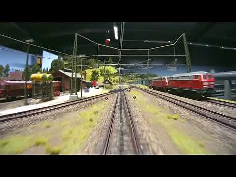 Model Railroad Cab Ride in a Wonderful Miniature World of Märklin Model Trains in HO Scale