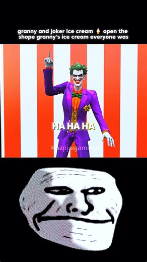 granny and joker ice cream 🍦 open the shope granny's ice cream everyone was#viral #shorts #video