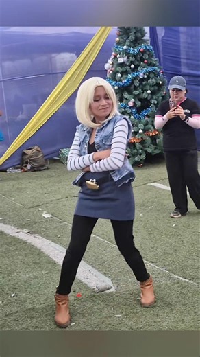 Android 18 Dragon Ball cosplay at the Grau Fair 2026 #cosplay #dragonball #dragonballcosplay