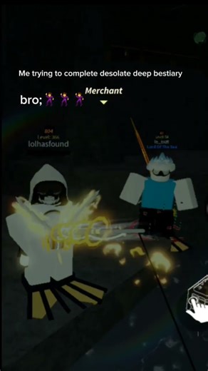 Me trying to complete desolate deep bestiary #robloxfisch #roblox