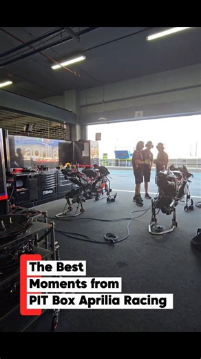 Best Moment Best Experience from PIT Box Aprilia Racing Team , Thank you @aprilia_thailand 🥰 #motogp2025 #motomoment #apriliaracing #apriliath #thaigp2025 | Moto Moment