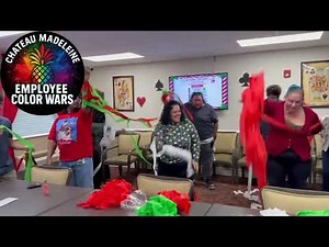 Employee Color Wars! One-Handed Crepe Paper Challenge | Staff Team Building