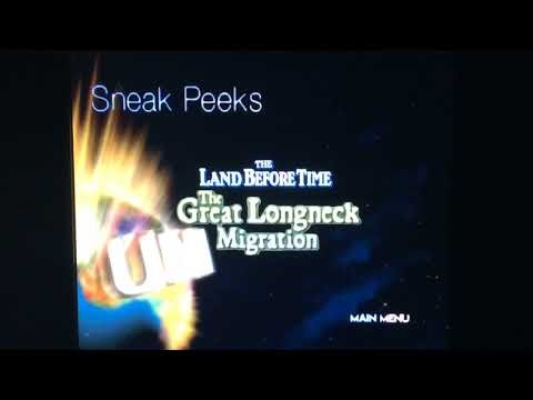 Sneak Peeks Menu to An American Tail 2004 DVD (My Version)