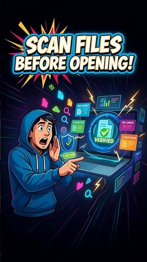 🚨 Downloading Files From the Internet? Check Them First! 🛡️💻Before opening an unknown file & link