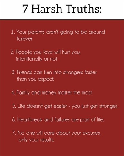 7 Harsh Truths About Life You Need To Accept 💯🔥