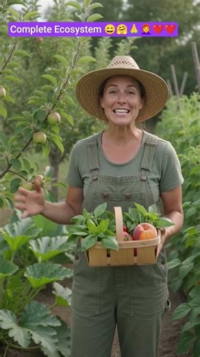 Complete Ecosystem 😄🤗🙏👩‍🦰❤❤ #lifecycle #biology #educationalvideo #vegetables #garden #gardening