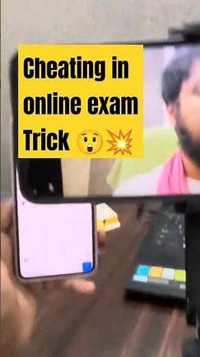 CHEATING in online exam || Tips and tricks || #online #cheating #exam #shorts