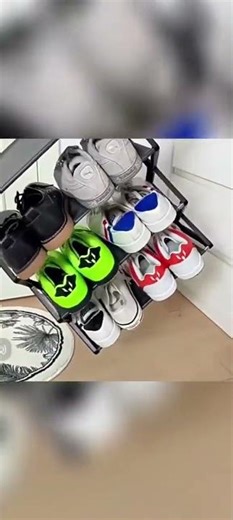 *Zigzag X Shape 4-Layer Shoes Rack* (Shopper Packing)*Random Colors*( Limited Stock )