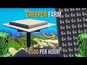 Minecraft Creeper Farm 1.19.4 - BEST DESIGN - 2500+ TO 6500+ PER HOUR!