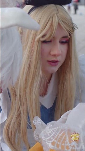 Alice in Wonderland COSPLAY ❤️ Alice and the White Rabbit 🐇 #cosplay #aliceinwonderland