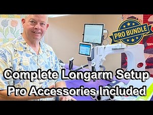 Complete Longarm Quilting Setup - All Accessories Included
