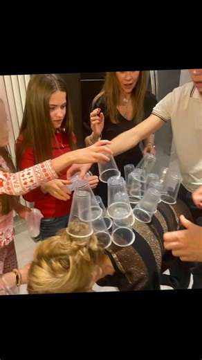 Does yoga balance poses for the 'most cups on the body' challenge count as an Active Advent? Merry Christmas from the Healthiest Town team. | Healthiest Town | Facebook