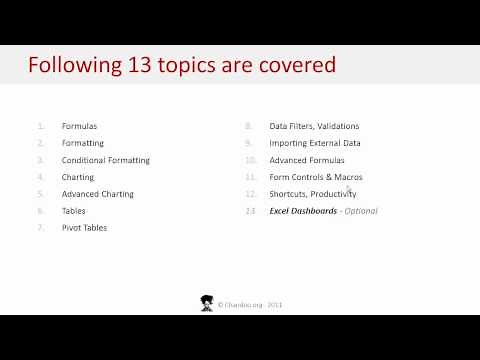 Excel School Online Training - A short introduction