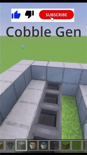Cobble Gen #shorts #minecraft #minecraftbuilding #easy #survival #farm #cobblestonefarm #SMP