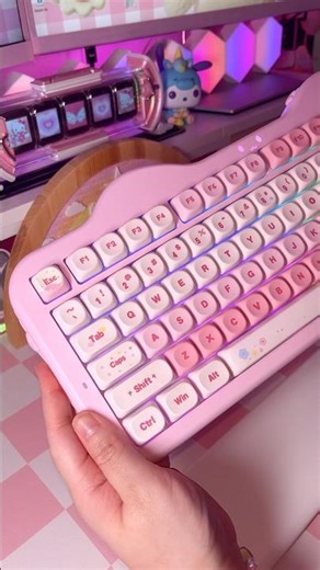 💕 unboxing my dream keyboard! the cutest pink cat cake 🍰 keyboard by yunzii 🎂💗