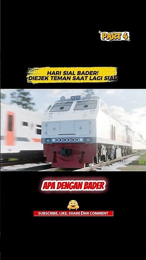 HARI SIAL BADER PART 4 | #animasi #keretaapi #trending #shorts
