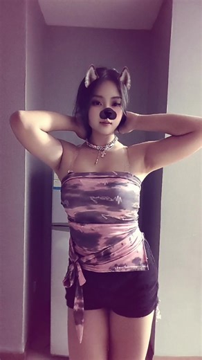 Cute Puppy Bunny Dance on TikTok Live