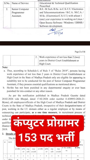 आ गई प्रोग्रामर भर्ती 🎉 programmer new vacancy 2026 #shorts #govtjobs #currentaffairs