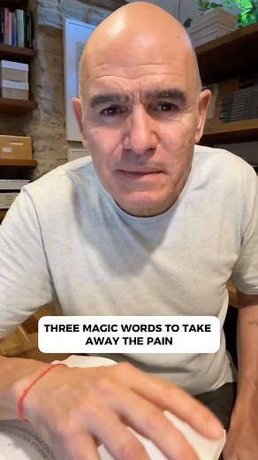 Swami Manuel English on Instagram: "Three magic words to take away the pain www.swamimanuel.com"