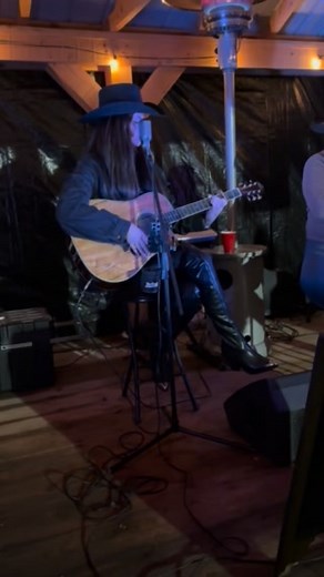 4.1K views · 112 reactions | Don’t judge me too hard! My first and last guitar lessons were in 2nd grade 藍 It only took 20 years to finally pick up a guitar and start learning! My first time ever playing live (with frozen fingers at that!) Thanks to our pal Trevor Preston for capturing this for me! Hopefully more to come! 爛♥️ | 픾 핒 핓 핣 핚 핖 핝 핝 핖 | Facebook