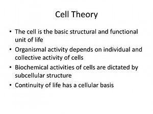 Cell Theory - SlideServe