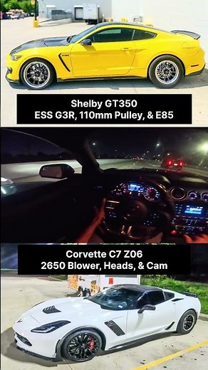 ESS "G3R" Supercharged Shelby GT350 🆚 Magnuson 2650 Supercharged Corvette C7 Z06