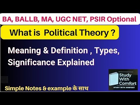 What is Political Theory? | Simple Explanation with Examples & Scholars’ Views | Political Science
