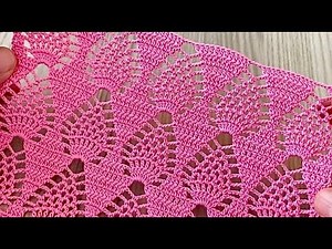 Look at This Beauty❗️Crochet Very Stylish Pineapple Pattern Step by Step Tutorial