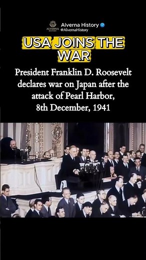 The Day USA Joined the War #ww2 #usahistory #usarmy #ushistory #americanhistory #america #historytok