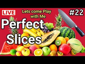 Perfect Slices🍎🔪Part - 22 Cutting Gameplay|Satisfying Slicing Action|Fast Fruits Cut|Knife Cut Gam