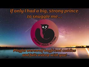 Playful werewolf boyfriend cuddles and falls asleep with you! (m4m ASMR) [keyboard] [breathing]