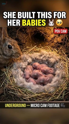 Wild Rabbit POV: Secret Underground Warren Nobody Has Ever Seen 🐰🎥 #shorts