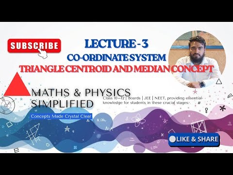 Triangles: Centroid & Median in Coordinate Geometry Class 10 | NCERT | CBSE Board