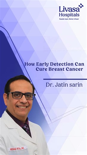 Breast cancer is common — but it’s also completely curable with early detection. A powerful reminder from Dr. Jatin Sareen, Director, Medical Oncology, Livasa Hospital. He shares that while breast cancer affects lakhs of women each year, the biggest difference in survival comes down to awareness. In India, 60% of women survive in the US, it’s 80%, and that’s because they detect it sooner. Dr. Sareen says: “Don’t be afraid. Talk about it. Do your Self-Breast Examination. Get regular check-ups. Be