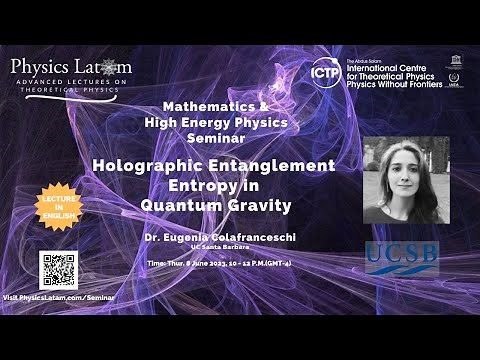 Holographic Entanglement Entropy in Quantum Gravity - Eugenia Colafranceschi