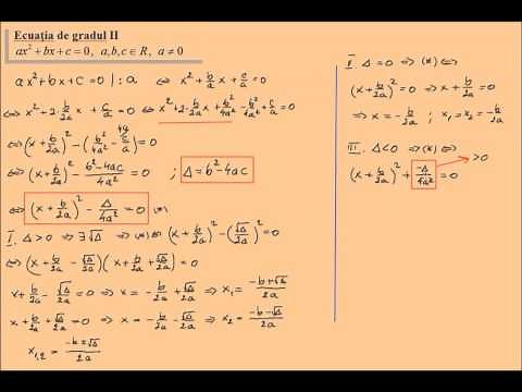 Degree equation, delta formula (lic_ecuatia2_1)