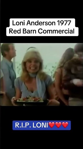 1977 Red Barn Commercial with Loni Anderson R.I.P. #lonianderson #rip #wkrpincincinatti #redbarn
