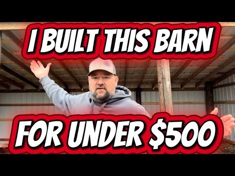 Building a pole barn cheap!