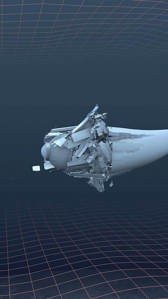 Titan Submersible Simulation (Implosion + Sinking)