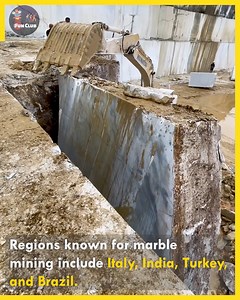 122K views · 576 reactions | How Marble Blocks are Mined, Inspected, and Transformed. #marblecraft | Fun club | Facebook
