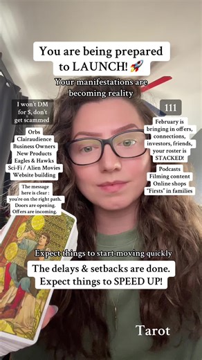 You are being prepared to LAUNCH! 🚀 #tarot #tarotreading #tarotreader