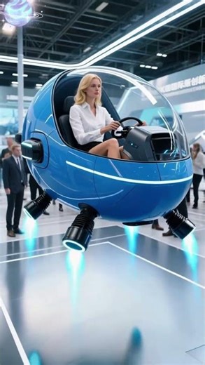 Futuristic Flying Pod Car Takes to the Skies!#FutureOfTransport #FlyingCar #Tech #Innovation #Future