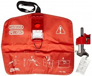 Master Lock S1000 Seal Tight Ball Valve Lockout Kit, Includes 468L and S3068